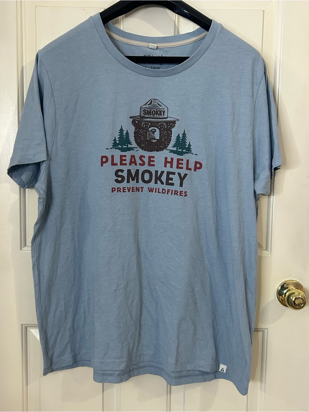 The Landmark Project Smokey Bear Graphic T-Shirt 2XL XXL Blue